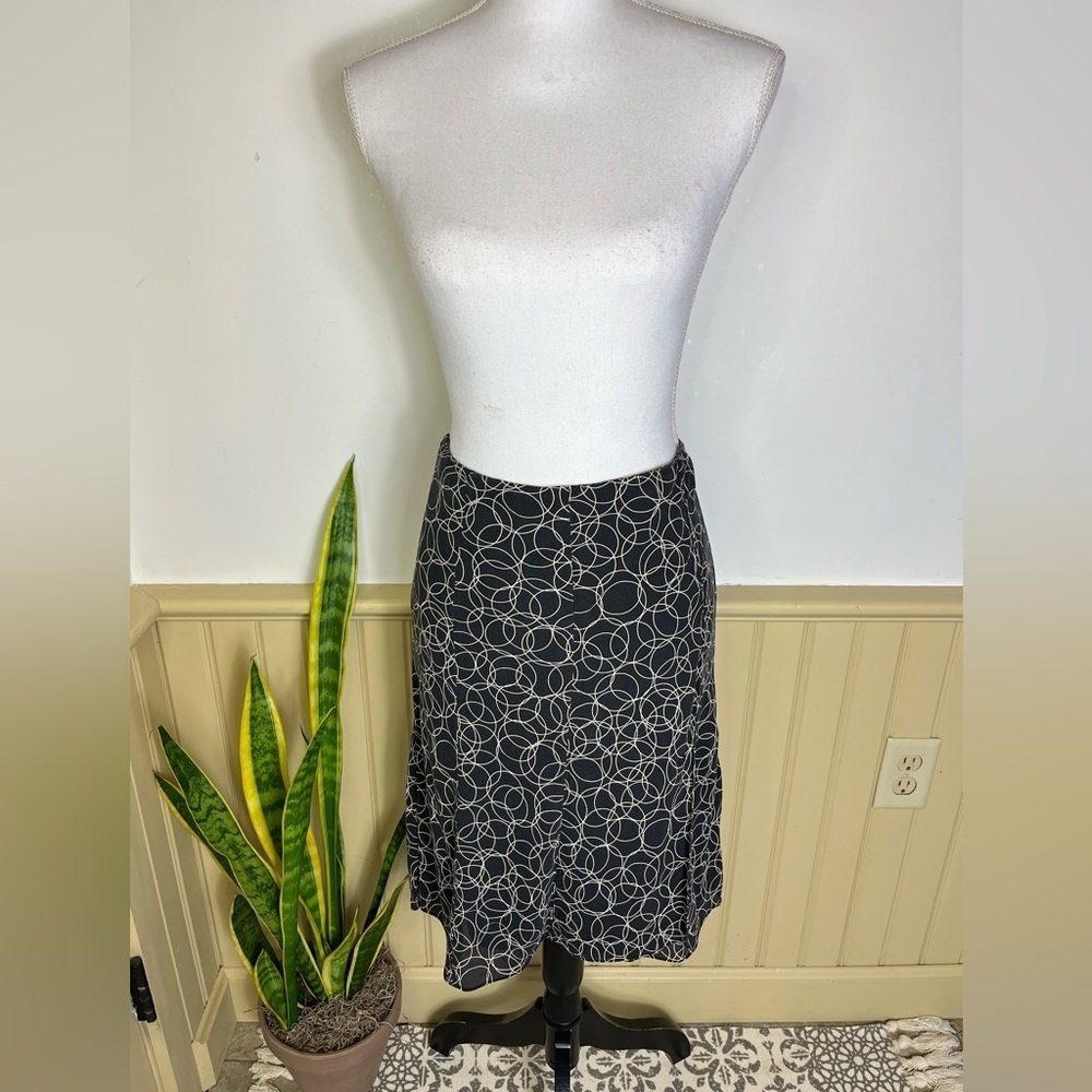 i.e. Black Silk Midi Skirt Sz 12 | Quiet Luxury Capsule Wardrobe Y2K